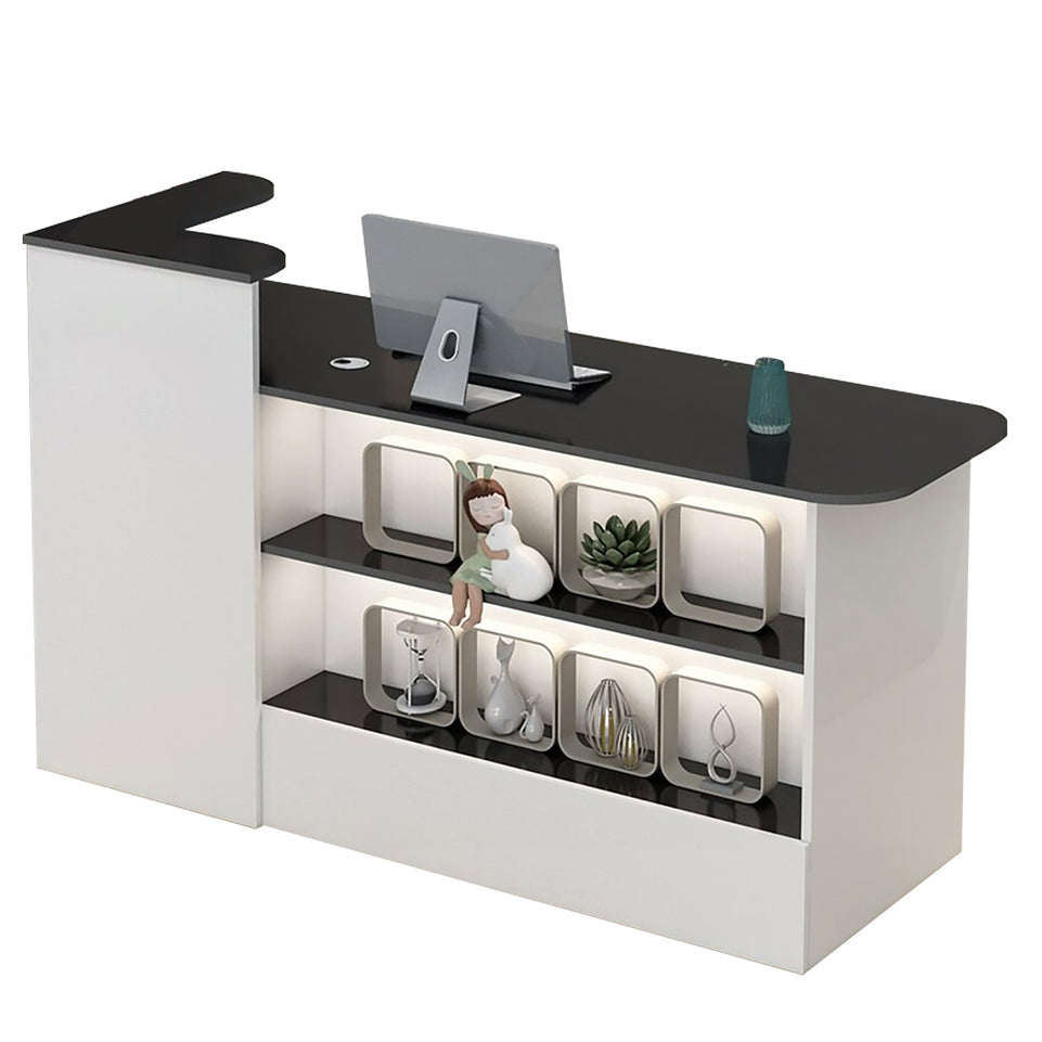 Modern  Reception Desk Retail Counter with Display Shelf JDT-104（In Stock）