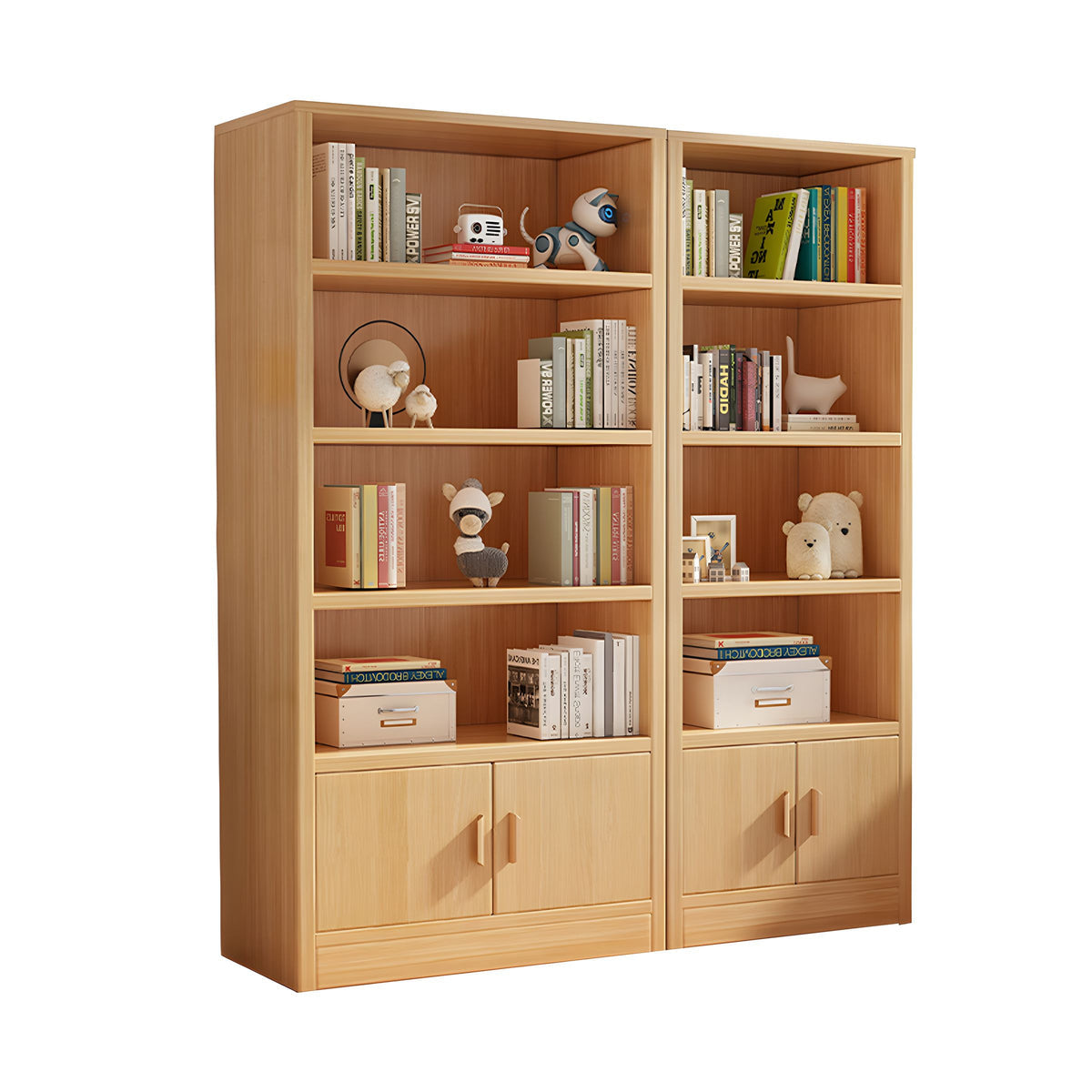 Minimalist Floor Storage Cabinet with Dust-Proof Doors for Living Room or Store Display CWG-2131