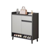 Premium Solid Wood Entryway Shoe Cabinet With Spacious Storage, Adjustable Shelves And Soft-Close Press Doors For Modern Homes CWG-02266