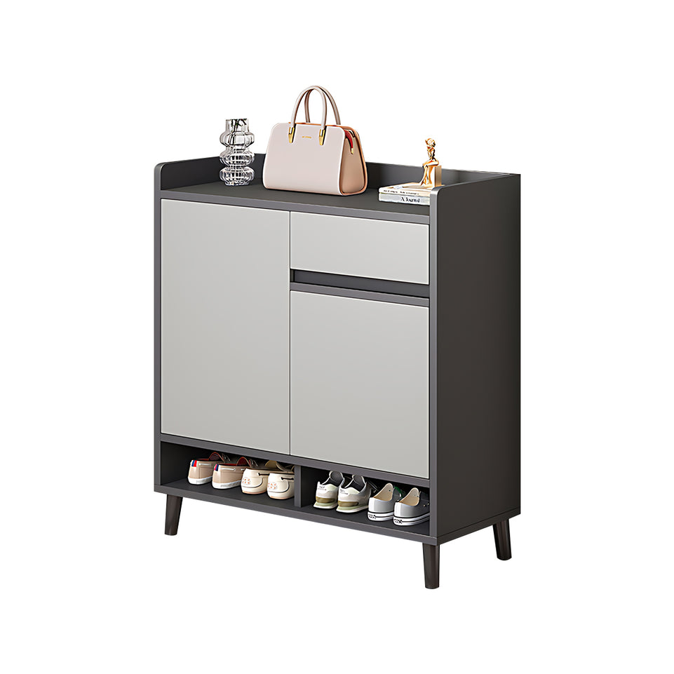 Premium Solid Wood Entryway Shoe Cabinet With Spacious Storage, Adjustable Shelves And Soft-Close Press Doors For Modern Homes CWG-02266