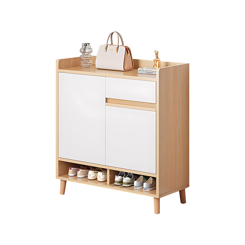 Premium Solid Wood Entryway Shoe Cabinet With Spacious Storage, Adjustable Shelves And Soft-Close Press Doors For Modern Homes CWG-02266