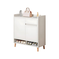 Premium Solid Wood Entryway Shoe Cabinet With Spacious Storage, Adjustable Shelves And Soft-Close Press Doors For Modern Homes CWG-02266