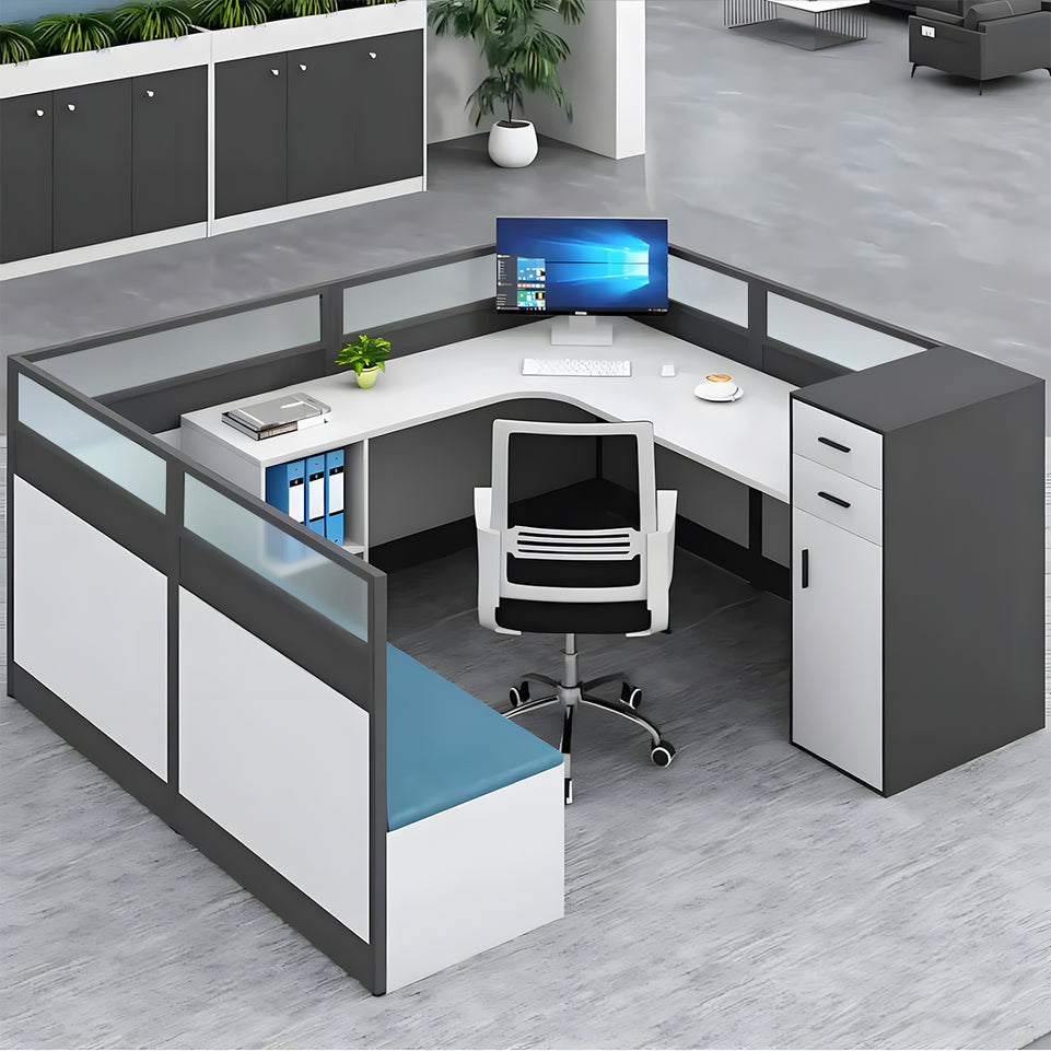 Versatile Workstation with Foldable Napping Bed – Modern Office Desk and Chair Combo  BGZ-K001