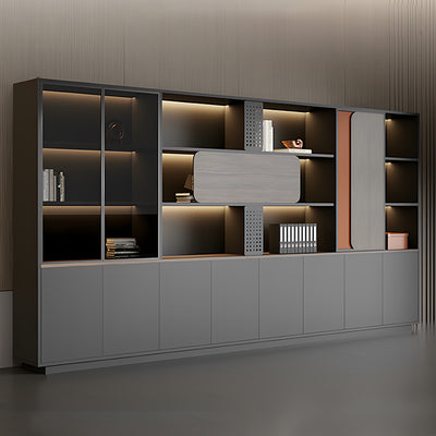 Chic Modular Wooden Office File & Book Cabinet for Manager Desks and Workspace Storage WJG-2171