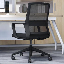 Mesh Ergonomic Office Chair 19 in Wide with Breathable Mesh, Lumbar Support & Portable