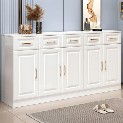 Sleek Contemporary Wooden Entryway Shoe Cabinet For Hallways And Living Rooms With Adjustable Shelves CWG-2162