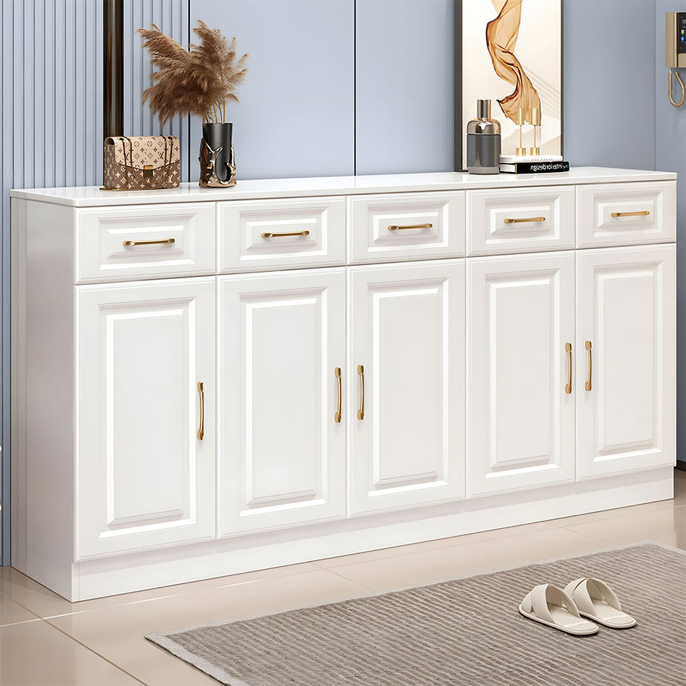 Sleek Contemporary Wooden Entryway Shoe Cabinet For Hallways And Living Rooms With Adjustable Shelves CWG-2162