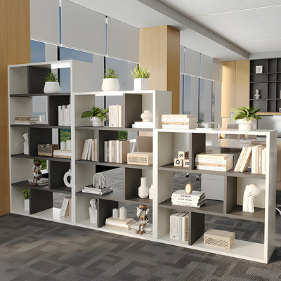 Premium Dual-Sided Office Storage File Cabinet with File and Hollow Display Shelves for Modern Workspaces CWG-2171