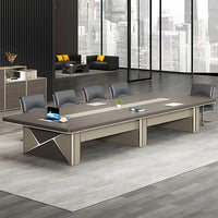 Luxury Long Meeting Desk Furniture Conference Table Rectangular High Load Bearing HYZ-1037