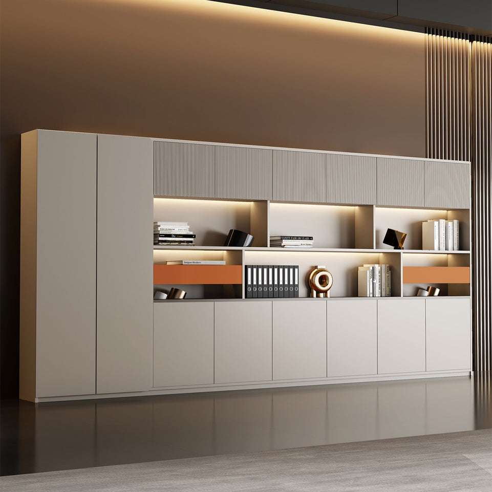 File Cabinet 79 in Tall with LED Lighting for Office