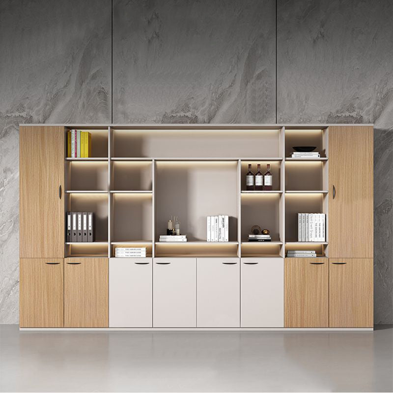 Elegant Executive File Cabinet, Solid Wood Office Background Cabinet, Archival Bookcase with Spacious Open Storage and Premium Hardware WJG-2109