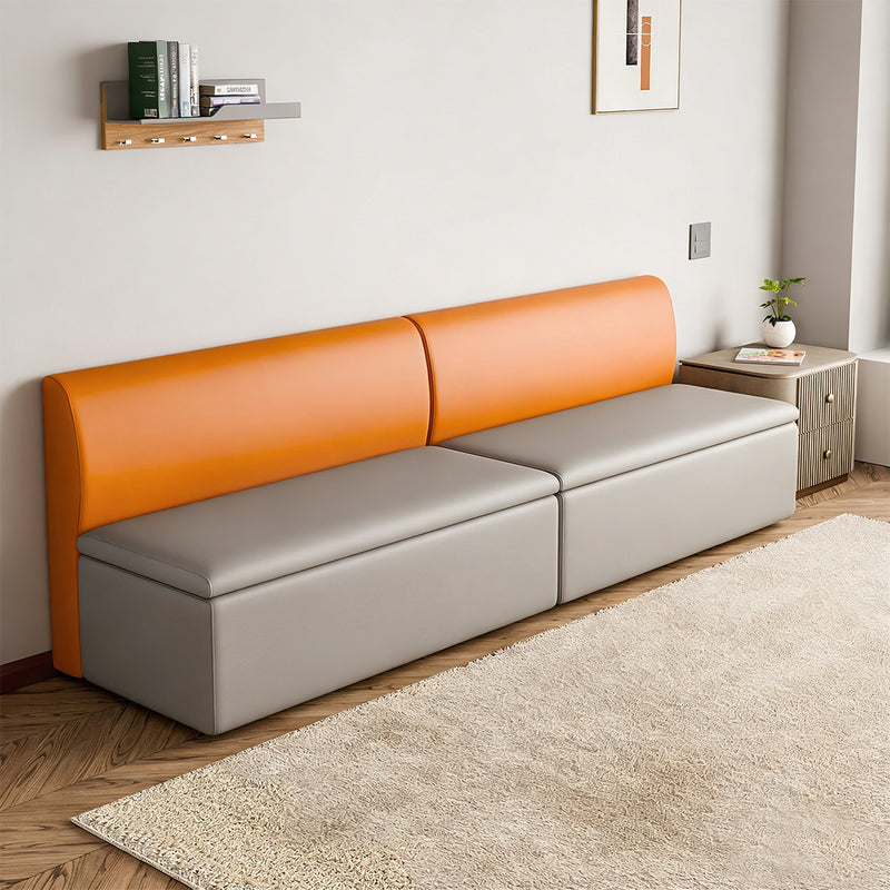 Modern Sofa 39-79 in Wide with Curved & Lumbar Support for Living Room