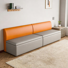 Modern Sofa 39-79 in Wide with Curved & Lumbar Support for Living Room