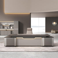 Chic Executive Desk with Stylish Curved Design Desk LBZ-2014