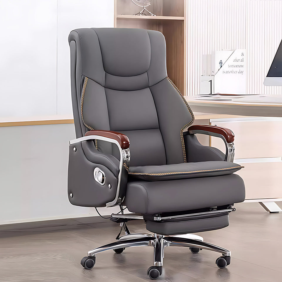 Leather Executive Office Chair Luxurious and Stylish Multifunctional BGY-1064-E（East Coast）