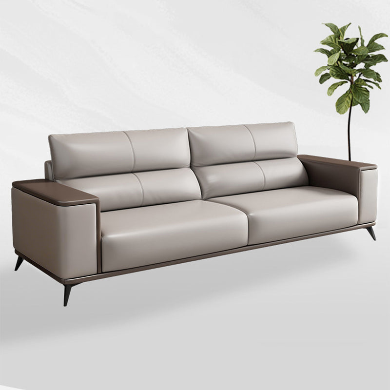 L-Shaped Reception Desk 40-106 in Wide with Lumbar Support for Office Lobby