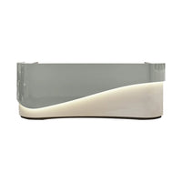 Color-Blocked Curved Reception Desk with Multiple Cabinets for Dance Studios JDT-10122