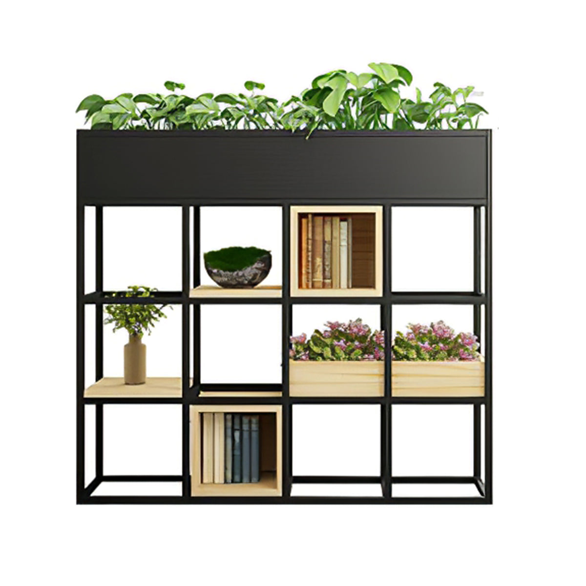 Multi-Functional Iron Frame Divider Storage Shelf for Offices & Living Room CWG-2053