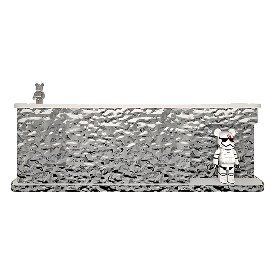 Corner Display Reception Counter with Ample Storage Space for Company JDT-064