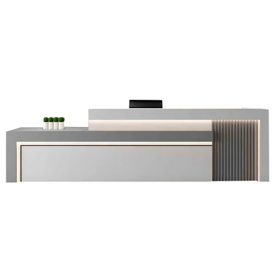 Modern Office Reception Desk with Storage for Lobby or Reception Area JDT-2071  (In Stock)