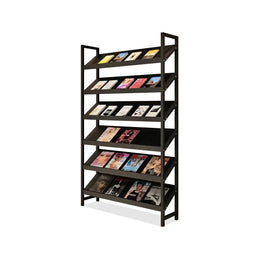 Open Bookshelves and Bookcases Freestanding Bookshelf 6-Tier Tall Bookshelf ZZJ-008-W (West Coast)