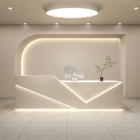 High-End Salon Reception Desk with Ample Storage Space JDT-2060