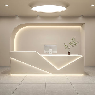 High-End Salon Reception Desk with Ample Storage Space JDT-2060