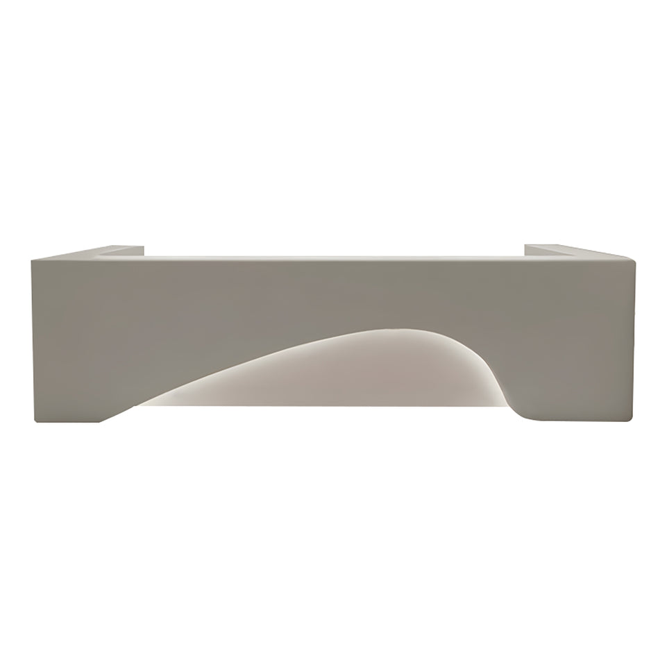 Curved Straight Fashion Front Desk with Keyboard Tray and Lockable Drawer for Offices JDT-1052