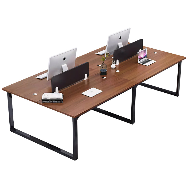 Customized Classic Staff Desk for Four Elevate Your Workspace YGZ-1018