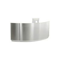 Semi-Circular Curved Reception Desk with Large Storage for Clothing Stores and Business Reception Areas JDT-1104