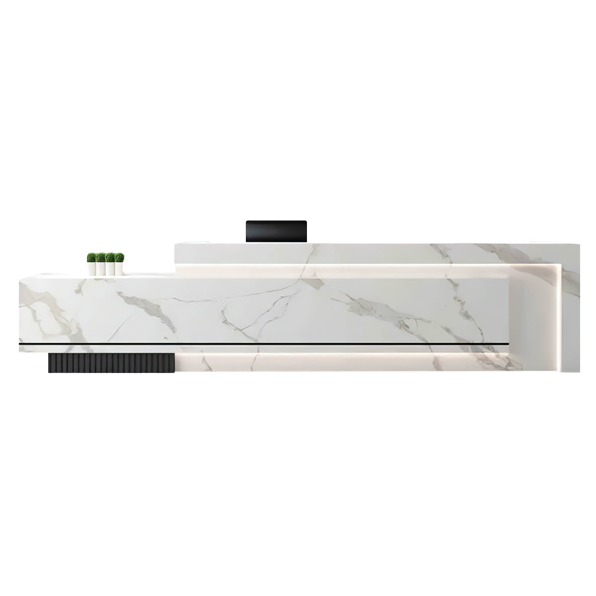 Minimalist Office Lobby Reception Desk with Lockable Storage JDT-2073
