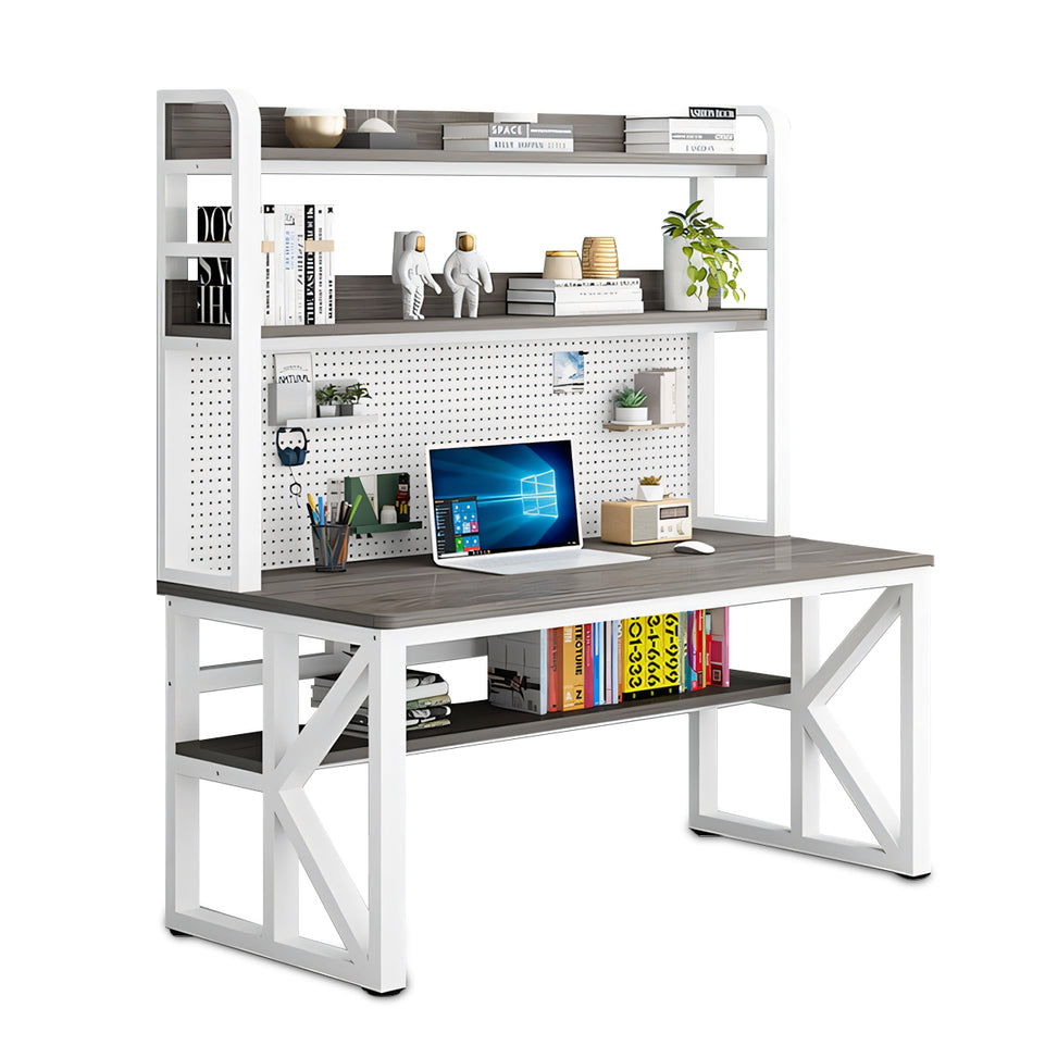 Hole Board Computer Desk - Compact, All-in-One Design for Home or Student Use-BGZ-155