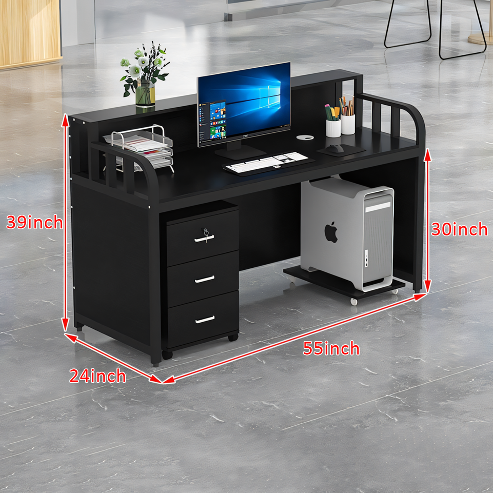 Modern Single Desk with Partition - Ideal for Offices and Workstations BGZ-020