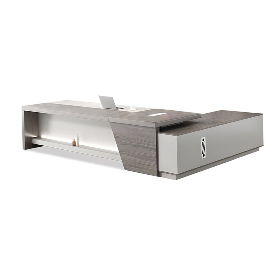 Modern Executive Office Desk - Sleek and Spacious CEO Workspace LBZ-040