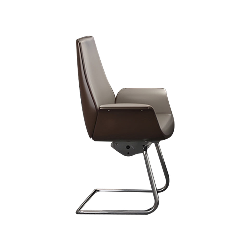 Luxury Oval Conference Table With Dual-Layer Top, Multimedia Ports, And Stylish Angled Legs HYZ-1015