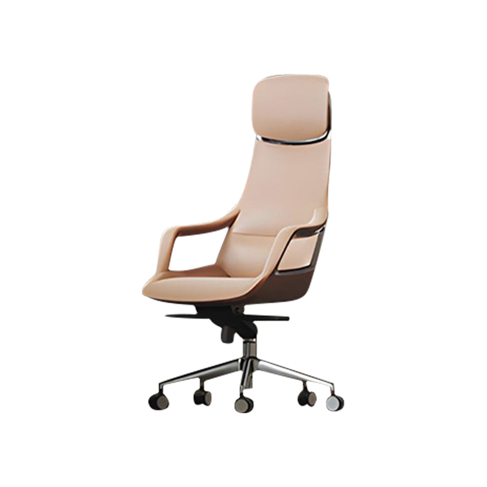 Luxurious Modern Executive Desk With Nappa Leather, Rotating Cable Box And Matrix LED Lighting For High-End Offices LBZ-2178