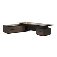 Executive Office Desk with Cabinets L-shaped Executive Desk LBZ-2005