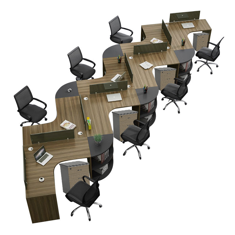 Desk, Employee Office Desk, Multi-functional Desk, Workstation, Office Desk, Customizable, Desk and Chair Set BGZ-007