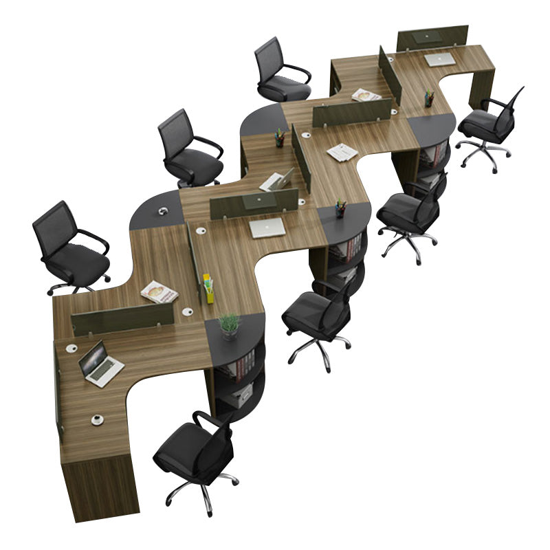 Desk, Employee Office Desk, Multi-functional Desk, Workstation, Office Desk, Customizable, Desk and Chair Set BGZ-007