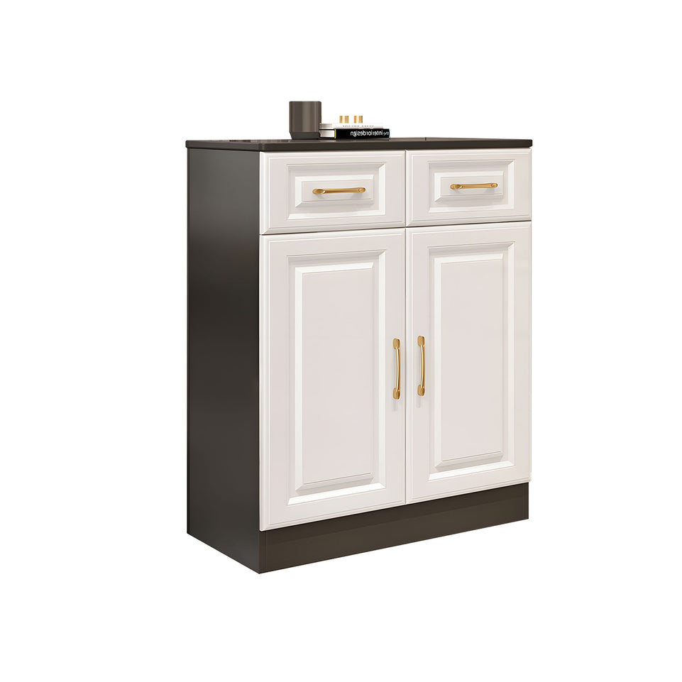 Sleek Contemporary Wooden Entryway Shoe Cabinet For Hallways And Living Rooms With Adjustable Shelves CWG-2162