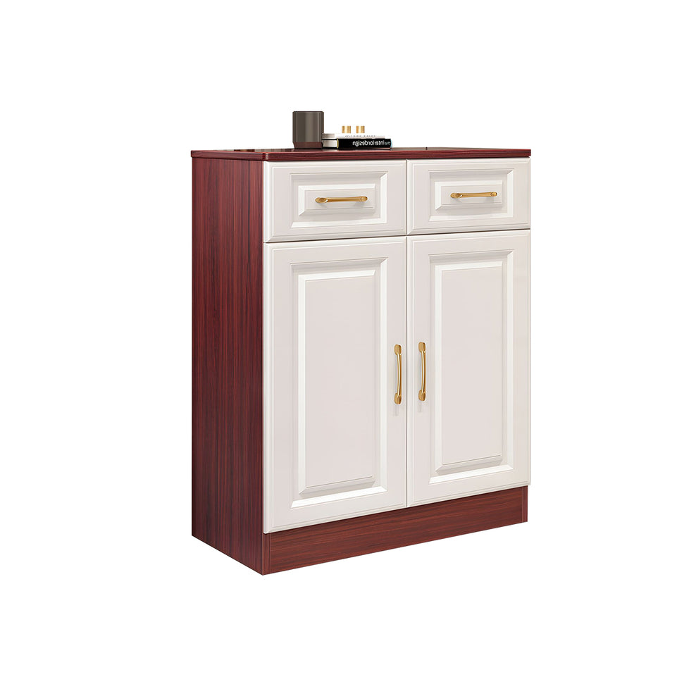Sleek Contemporary Wooden Entryway Shoe Cabinet For Hallways And Living Rooms With Adjustable Shelves CWG-2162