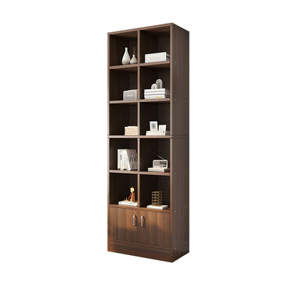 Spacious Floor-to-Ceiling Wooden Bookcase – Multi-Layer Dustproof Storage Cabinet for Home with Deep Shelves CWG-2178