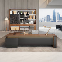 Modern High-End Executive Desk with Thick Desktop and Spacious Under-Desk Clearance LBZ-2143N（In Stock）