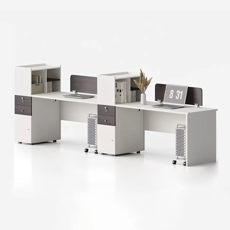 Elevate Your Workspace Modern Double Workstation for Staff with Sleek Office Desk YGZ-1026