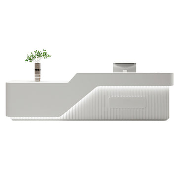Retail Reception Desk 47-150 in Wide with LED Lighting for Retail