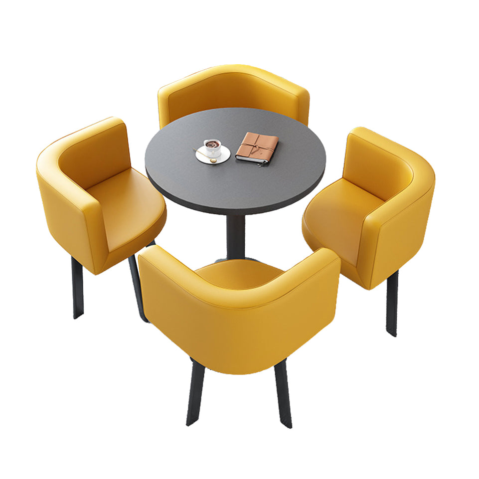 Reception Table with 4 Chairs for Small Cafés or Waiting Areas JDZH-2022