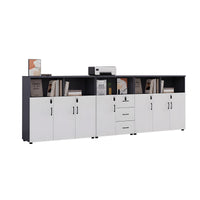 Stylish Lockable Wooden File Cabinet with Multi-Compartment Storage for Workspace CWG-2164
