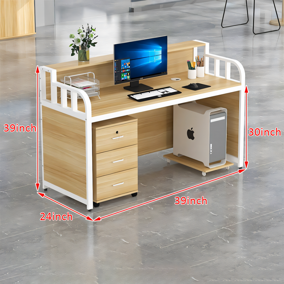 Modern Single Desk with Partition - Ideal for Offices and Workstations BGZ-020