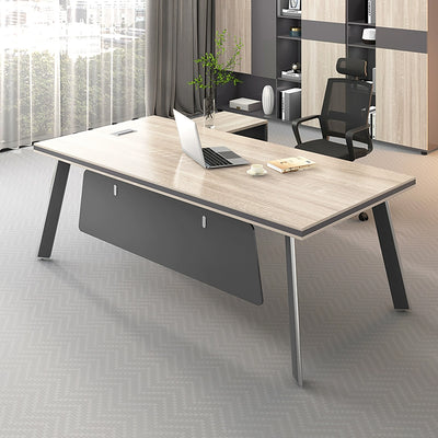 Minimalist Executive Office Desk with Cable Management Box LBZ-10121