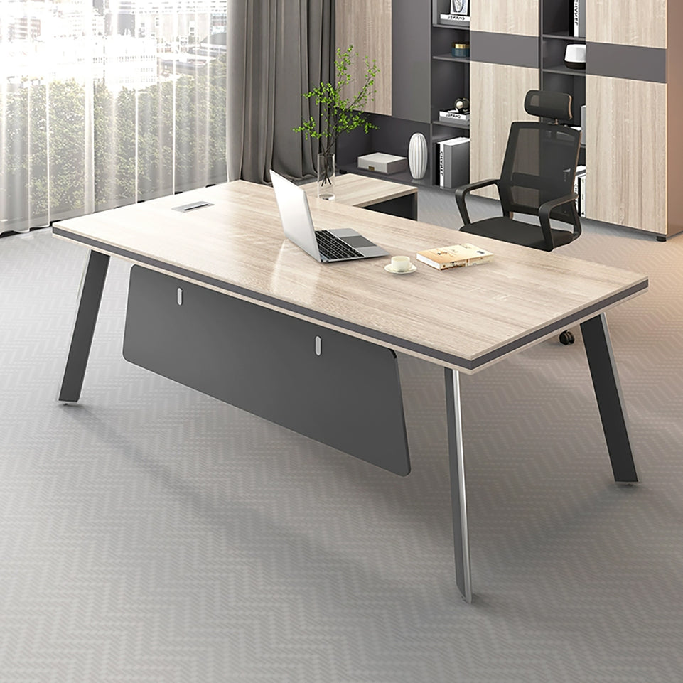 Minimalist Executive Office Desk with Cable Management Box LBZ-10121